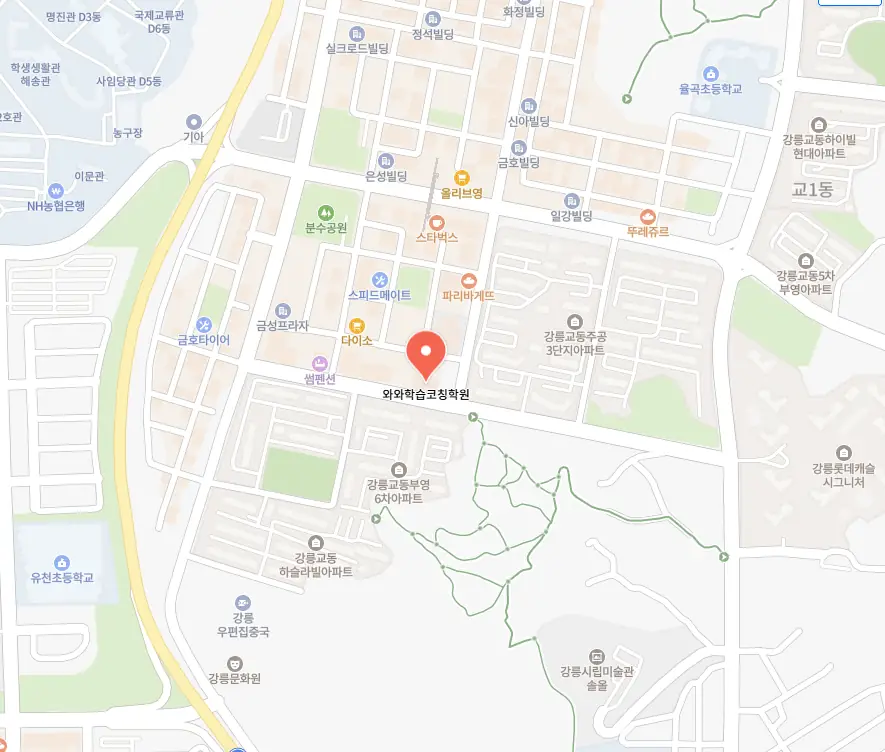 포남동 수학영어학원 위치